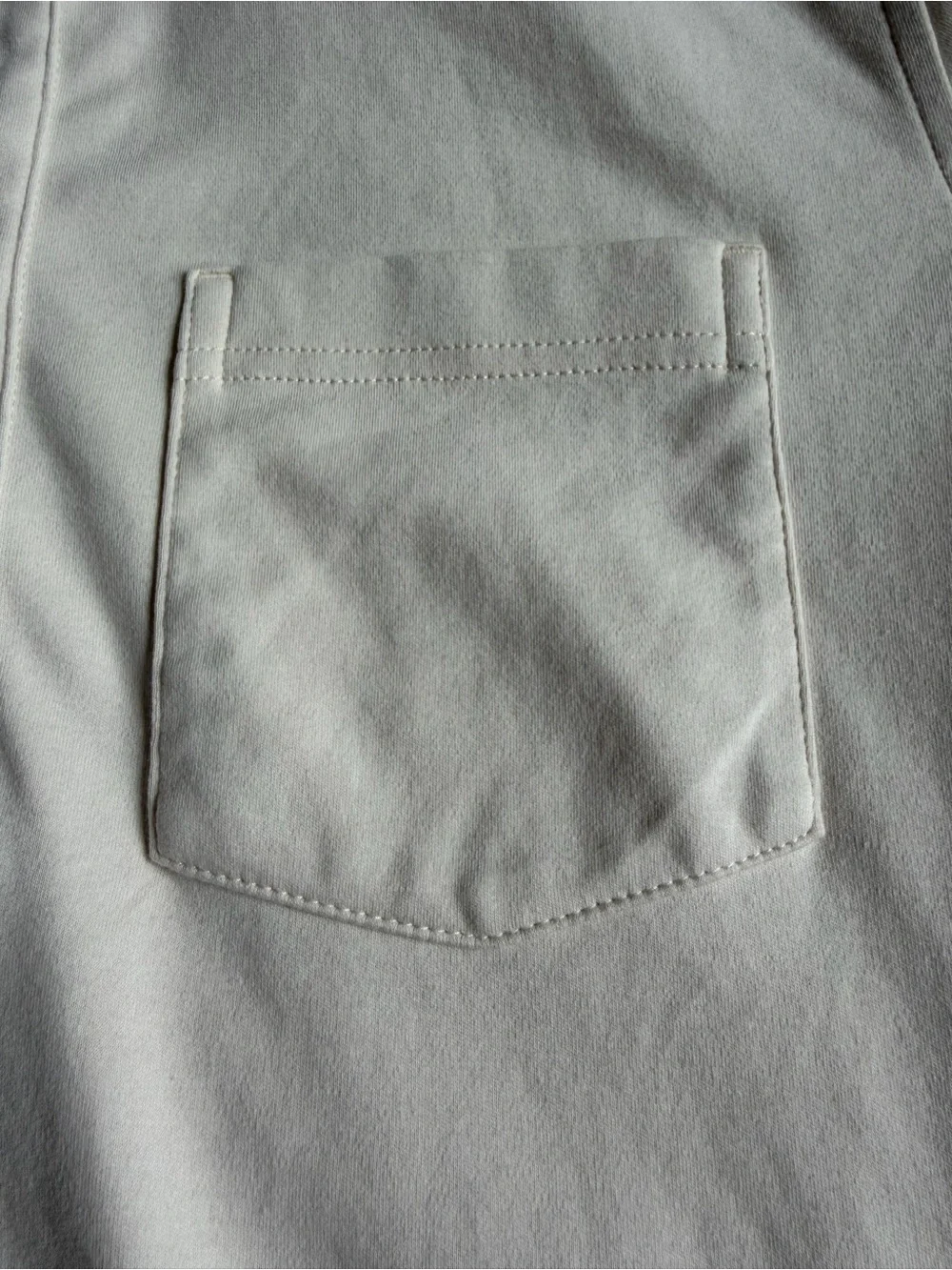 Banana Republic like-new long sleeve polo shirt mens small cream business casual